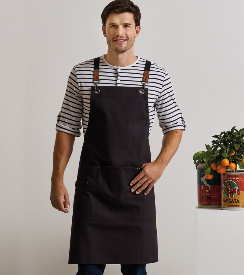 Clip ‘n’ Clasp cross-back bib apron Thumbnail
