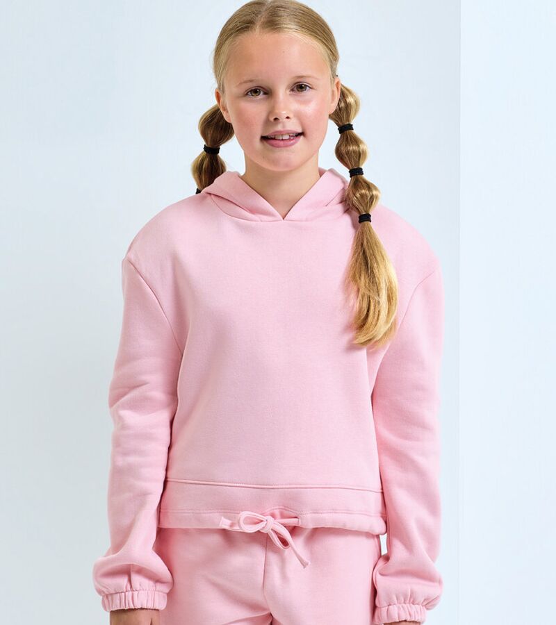 Kids TriDri® recycled cropped oversize hoodie Thumbnail